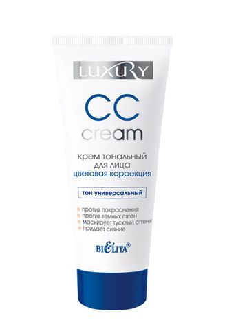 CC cream Крем тональный для лица Цветовая коррекция «Luxury», 30 мл