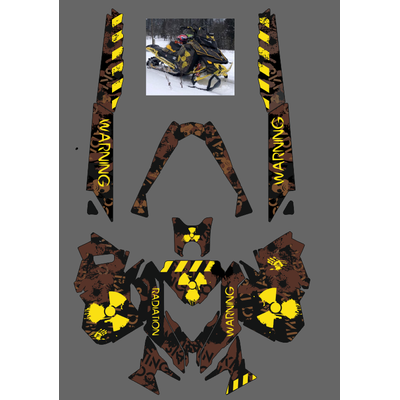 Наклейки на снегоход SKI DOO 2014 - 2016 #1410
