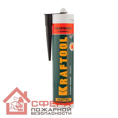 Герметик огнеупорный FR150 Kraftool Kraftsil «Fireproof»