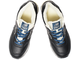 New Balance 574 Black Blue Leather с мехом