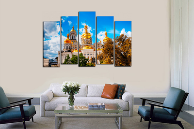 Модульная картина "Белая церковь"