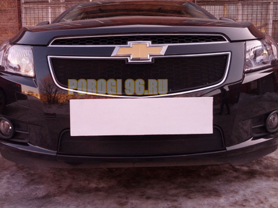 Защита радиатора Chevrolet Cruze 2009-2013 black верх