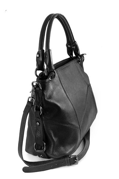 (АРТИКУЛ: 8514/0/42) СУМКА ЖЕНСКАЯ СРЕДНЕГО РАЗМЕРА, НАТУРАЛЬНАЯ КОЖА, ЧЕРНАЯ, РЕМЕНЬ ЧЕРЕЗ ПЛЕЧО