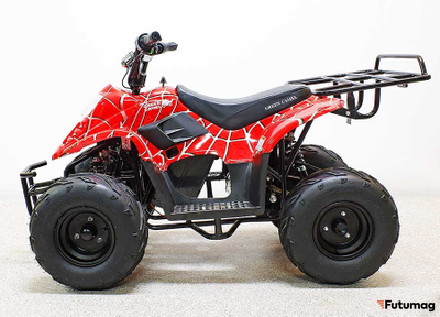 Квадроцикл GreenCamel Gobi K51 (30Ah 36V 800W R7 Цепь) быстросъем, ножной тормоз, красный паук