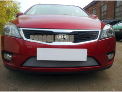 Защита радиатора KIA Ceed I рестайлинг 2010-2012 chrome