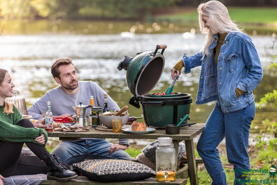 Гриль керамический BIG GREEN EGG MiniMax, 119650
