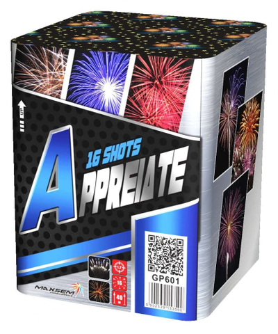 Батарея салютов APPREIATE (1,2" / 16 залпов)