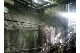 обмуровка бока котла