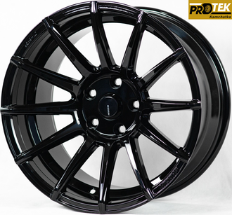 Комплект дисков R17 9,5J ET+25 5*114,3 Shogun RS-Z Черный (S136)