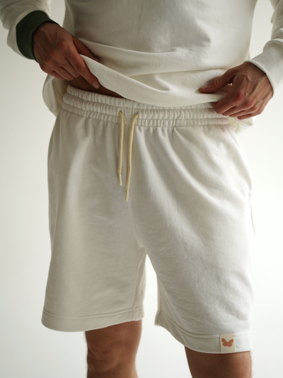 ШОРТЫ УНИСЕКС "ПРИЯТНО" БЕЛЫЕ