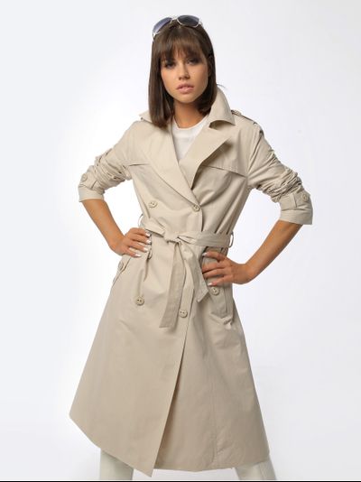 Плащ Арт 22122 - бежевый