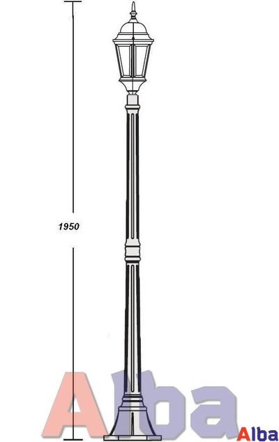 Astoria 408 2L черн Парковый светильник