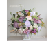 Торжественная композиция из искусственных цветов в вазе № КВВ030/для декорирования интерьера дома
