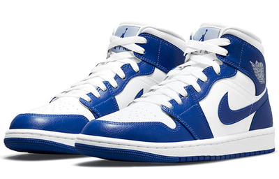 женские кроссовки Nike Air Jordan 1 Womens Mid 'Kentucky Blue' BQ6472-104 на официальном сайте