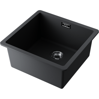 МОЙКА OMOIKIRI KATA 44-U BL (4993403) ЧЕРНЫЙ