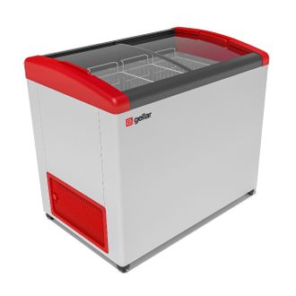 Морозильный ларь GELLAR FG 350 E (гнутое стекло, -12…-25 C, 310 л, 1010х600х860 мм)