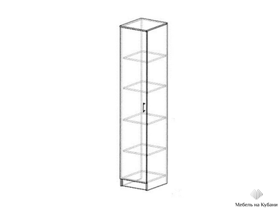 Соло пенал Эко Дуб вотан/Белый