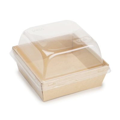 Контейнер универсальный с прозр. кр. 56мм (крафт), 300мл