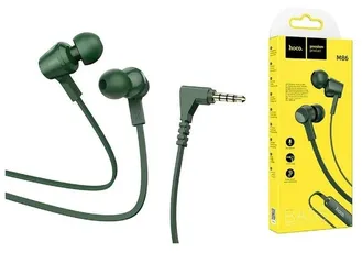 6931474751652 Наушники HOCO M86 Oceanic universal earphones with mic (зелёный)