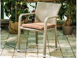 Плетеный стул Rome светло-коричневый