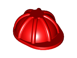 Minifigure, Headgear Helmet Construction, Red (3833 / 383321)