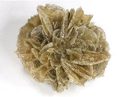 Гипс, "Гипсовая роза", крупный сросток кристаллов, Россия, Ставропольский край (75*71*35 мм, 167 г) №29343