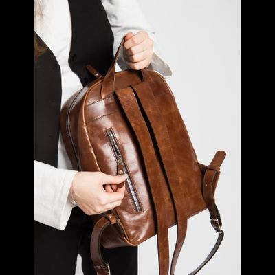 Женский кожаный рюкзак Albiate cognac (арт. 3103-03)