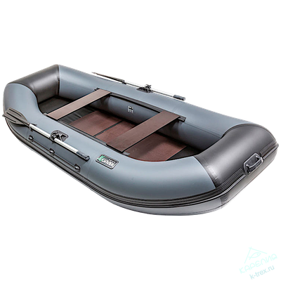 Лодка ПВХ Pelican Гавиал Гребная 300 Elegant + слань Черный / Красный