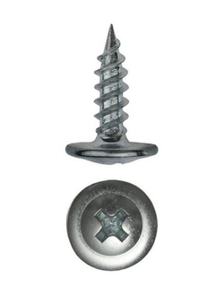 Саморез полусфера с прессшайбой острый 4,2*13мм, упаковка 100шт