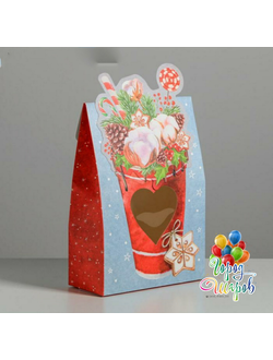 Коробка складная «Письмо с радостью», 15 ? 7 ? 22 см.