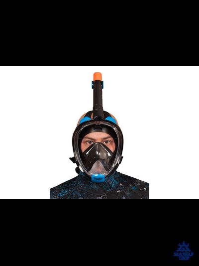 Маска полнолицевая Scuba Brothers Beatle Black/blue S/M