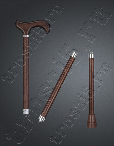 Легкая складная трость "Премьер Brown" для пожилых людей раздвижная трость