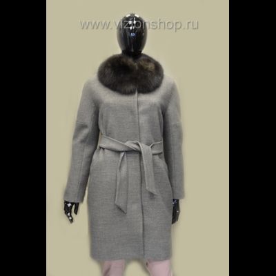 Российское пальто для женщин зимнее Арти мода Arti moda 1739 серое