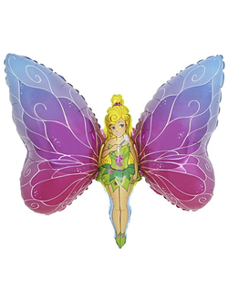 Шар 36 см Мини-фигура, Фея Бабочка