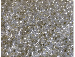 Toho 15/0 2100 Silver-Lined Milky White  / Молочный белый с серебряной линией внутри