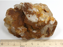 Кварц горный хрусталь, сросток кристаллов необработанный, Россия, Урал (89*65*62 мм, 304 г) №36166