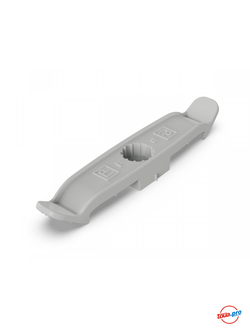 Держатель плоского кабеля Промрукав двусторонний на 4 места серый 20 шт. PR13.0440