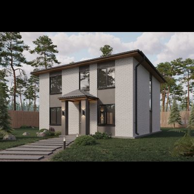 Двухэтажный дом с тремя спальнями 136.98 м² + 17.06м² (S5)