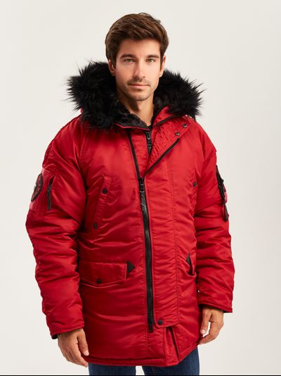 Куртка N3B COMPASS RED/BLACK