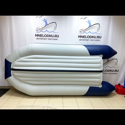 Моторная лодка Таймень NX 3600 НДНД PRO светло-серый/синий