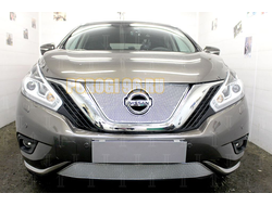 Защита радиатора Nissan Murano Z52 2014- chrome верх PREMIUM