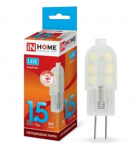 Лампа светодиодная ASD/inHome VC JC G4 1.5W(135lm) 12V 4000К 4K (без пульсации) 9758