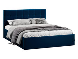 Спальня ДЖОЛИ - Кровать Тип 1 Велюр Confetti Blue