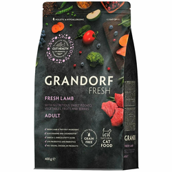 Grandorf Fresh для взрослых кошек с ягненком и бататом, 400 г