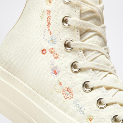 Кеды с цветами Converse All Star Lift Embroidered Floral  для модных девушек A01586C
