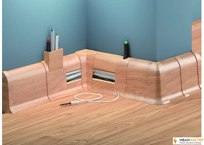 Монтаж пластиковых кабель каналов в квартире в Москве | ИВАНМАСТЕР