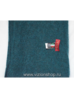 Вязаный итальянский шарф Vizio изумрудного цвета фото
