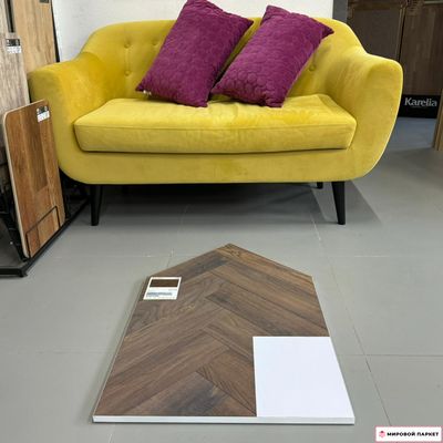 Ламинат Terhurne Herringbone Edition Английская ёлка Дуб Эстейт 32 класс толщина 10 мм с фаской 0.714 м2