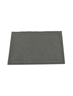 Термоаппликация однотонная прямоугольник черный,  80*60 мм