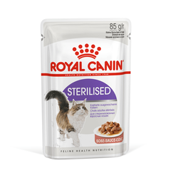 Royal Canin (Роял Канин)  Sterilised Влажный корм (пауч) для стерилизованных кошек, кусочки  в соусе, 85 г